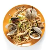 Лингвини с мидиями в японском стиле