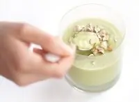 Йогурт из ананаса и авокадо