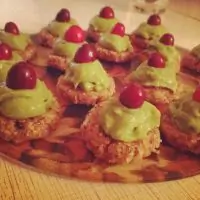 Десерт с мятно-лаймовым кремом