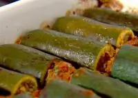 Кабачки, фаршированные говядиной и булгуром