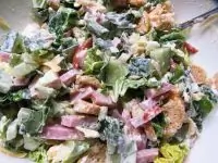 Салат из ветчины с китайской капустой