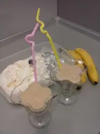 Кофейно-банановый молочный коктейль