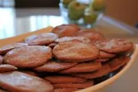 Шоколадно-апельсиновое печенье с цедрой