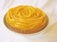 Манговый тарт с заварным кремом