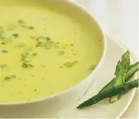 Французский суп-пюре из спаржи по аржантейски