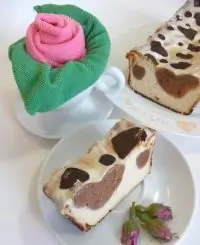 Творожный кекс с сердцами