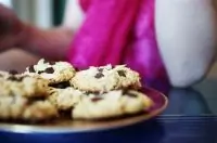 Овсяное печенье с шоколадом и миндалем