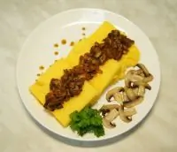 Полента с грибами