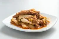 Жареная кимчи со свининой (Кимчи поккум)