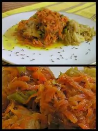 Кролик по молдавски с морковью и тмином