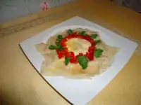 Равиоль с козьим сыром