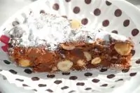 Шоколадный панфорте (пирог из орехов и сухофруктов)