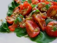 Салат из шпината с пармезаном