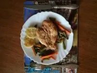 Куриная грудка на овощной подушке