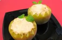 Фаршированные яблоки с курицей