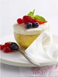 Лимонно-ягодное суфле