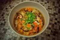 Китайский кисло-острый суп с тофу