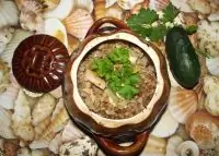 Гречка с патиссонами в горшочке