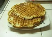 Мягкие несладкие вафли на кефире