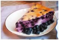 Творожная запеканка с черникой