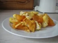 Курица с сухофруктами и шафраном