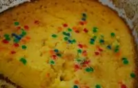 Утренний кекс с мандаринами и кунжутом