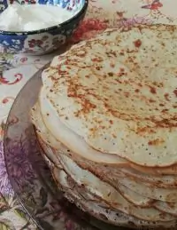 Заварные блинчики на кефире