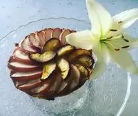 Персиковый пирог из песочного теста