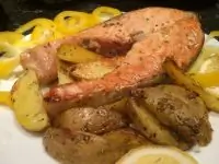 Лосось в апельсиновой глазури