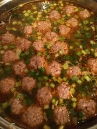 Сырный суп с фрикадельками