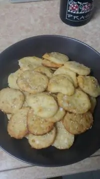 Сырное печенье с творогом