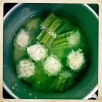 Люфа, фаршированная мясом и рисом