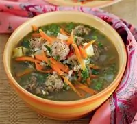 Бараний суп с фрикадельками (Олчали мастава)