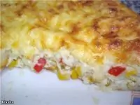 Овощная запеканка на основе кукурузной крупы