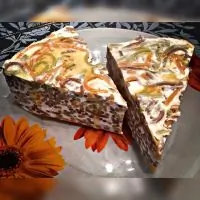 Лапшевик с творогом и ягодами