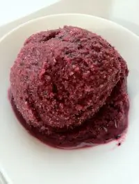 Кефирно-черничный шербет