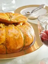 Тыква, фаршированная рубцом