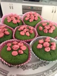 Маффины со шпинатом и белым шоколадом