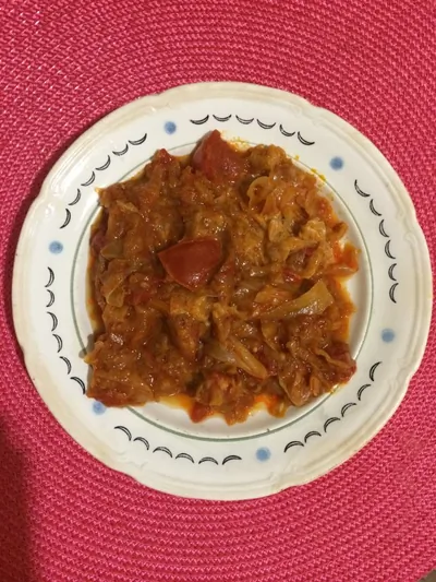 Овощное рагу с капустой