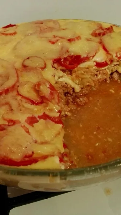 Запеканка из кабачков с фаршем и помидорами