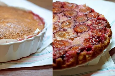 Перевернутый сливовый пирог