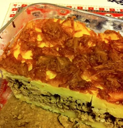 Картофельная запеканка с мясным фаршем