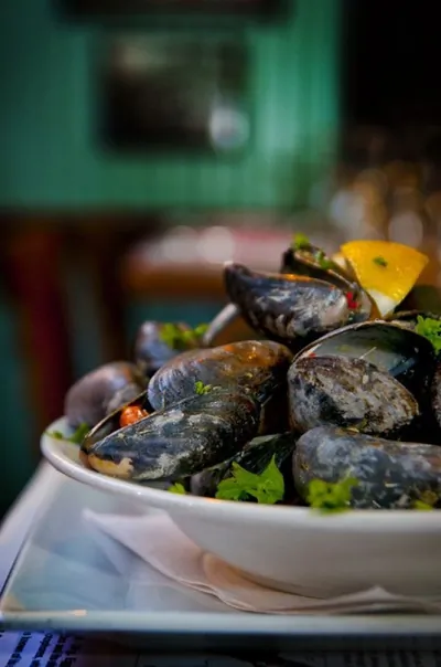 Мидии с сыром