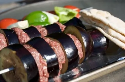 Кебабы с баклажанами