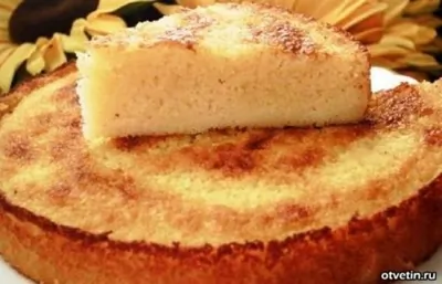 Манный пирог на сметане