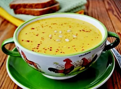 Суп-пюре из тыквы с тахини