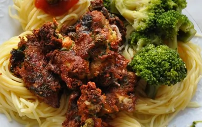 Свинина, обжаренная в сыре