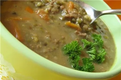 Суп из маша с восточными нотками