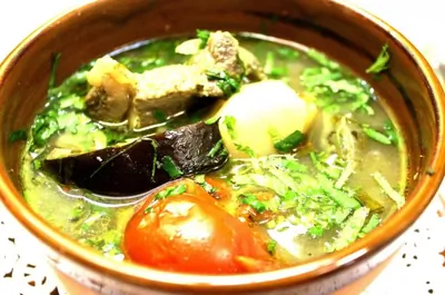 Чанахи с бараньей корейкой