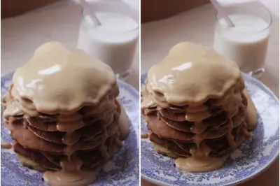 Панкейки с кремом